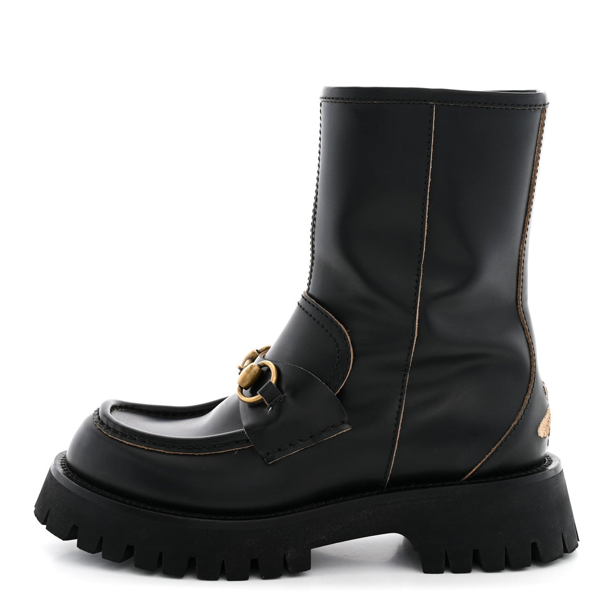 Cordovan Lux Womens Harald Horsebit 25mm Platform Boots 36.5 Black