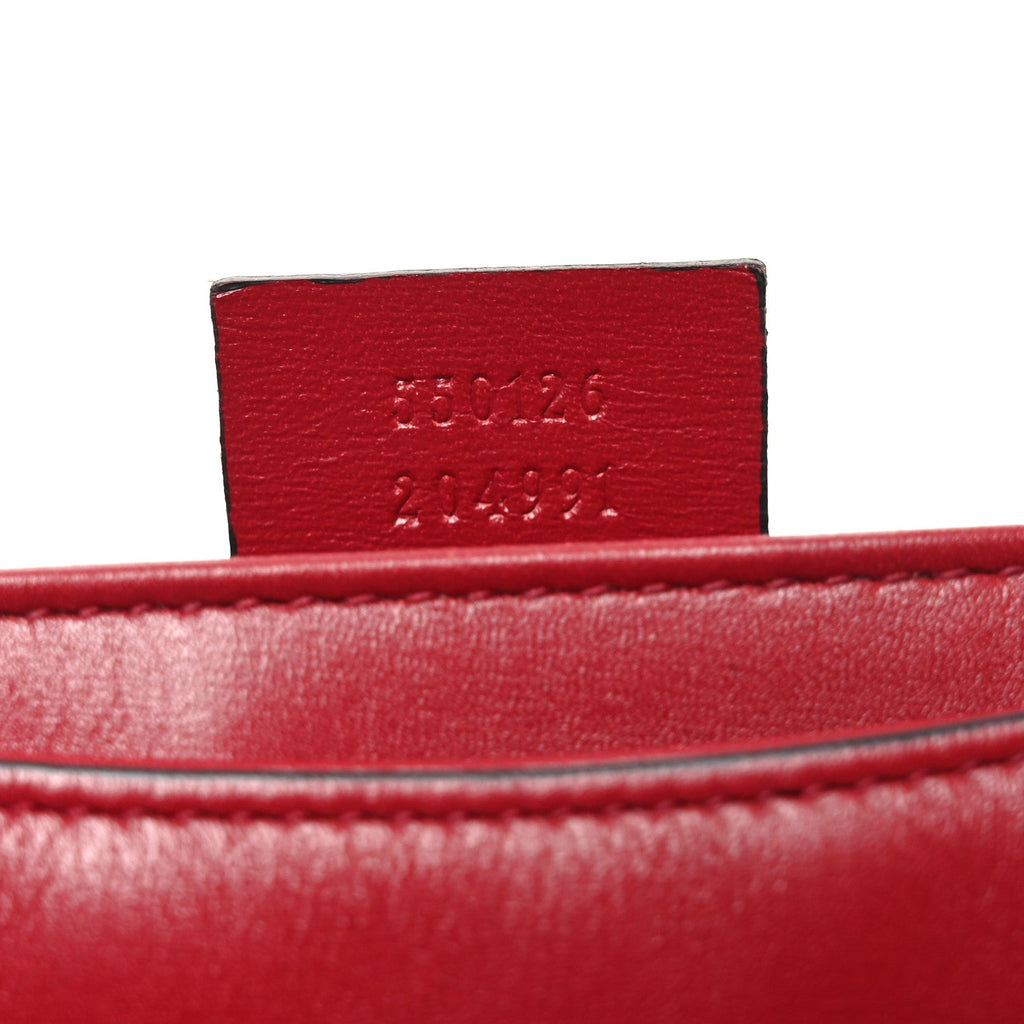 Calfskin Medium Arli Flap Shoulder Bag New Cherry Red Black