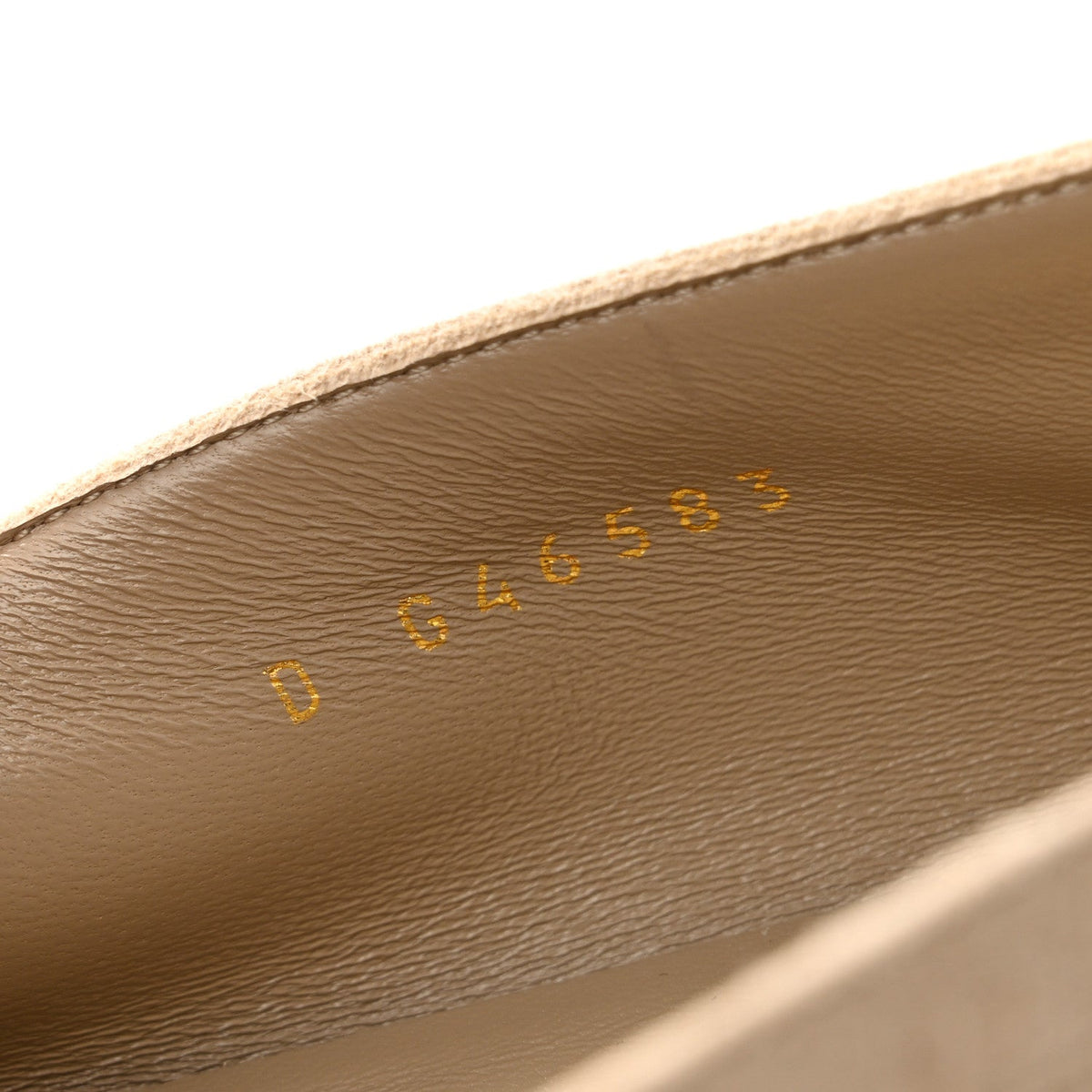 Suede Crystal CC Mocassin Loafers 39.5 Beige