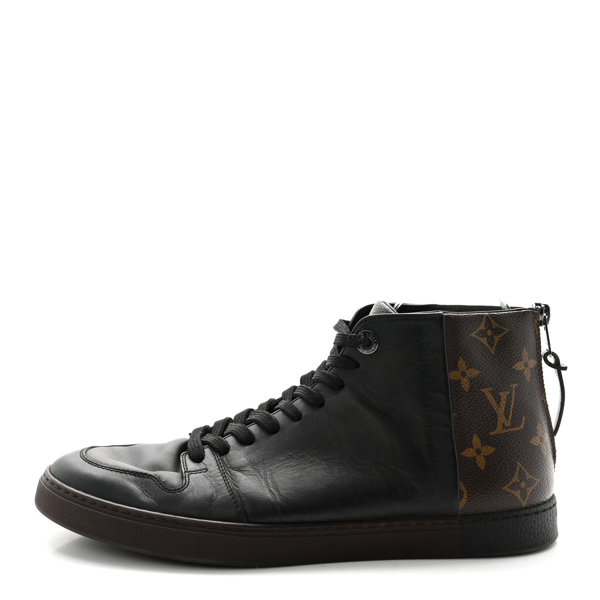 Calfskin Monogram Line-Up Sneaker Boot 6 Black