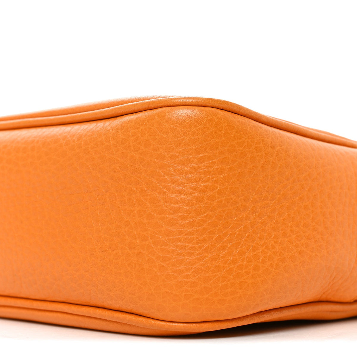 Pebbled Calfskin Small Soho Disco Bag Curcuma