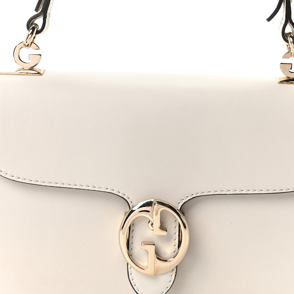 Calfskin Medium 1973 Shoulder Flap Bag Ivory