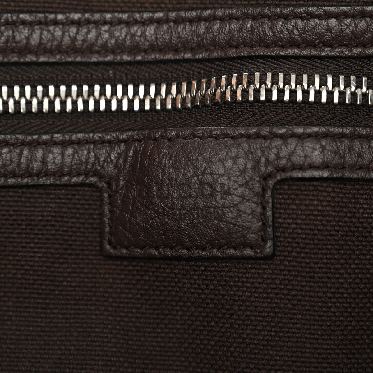 Monogram Calfskin Web Large Shoulder Bag Beige Brown