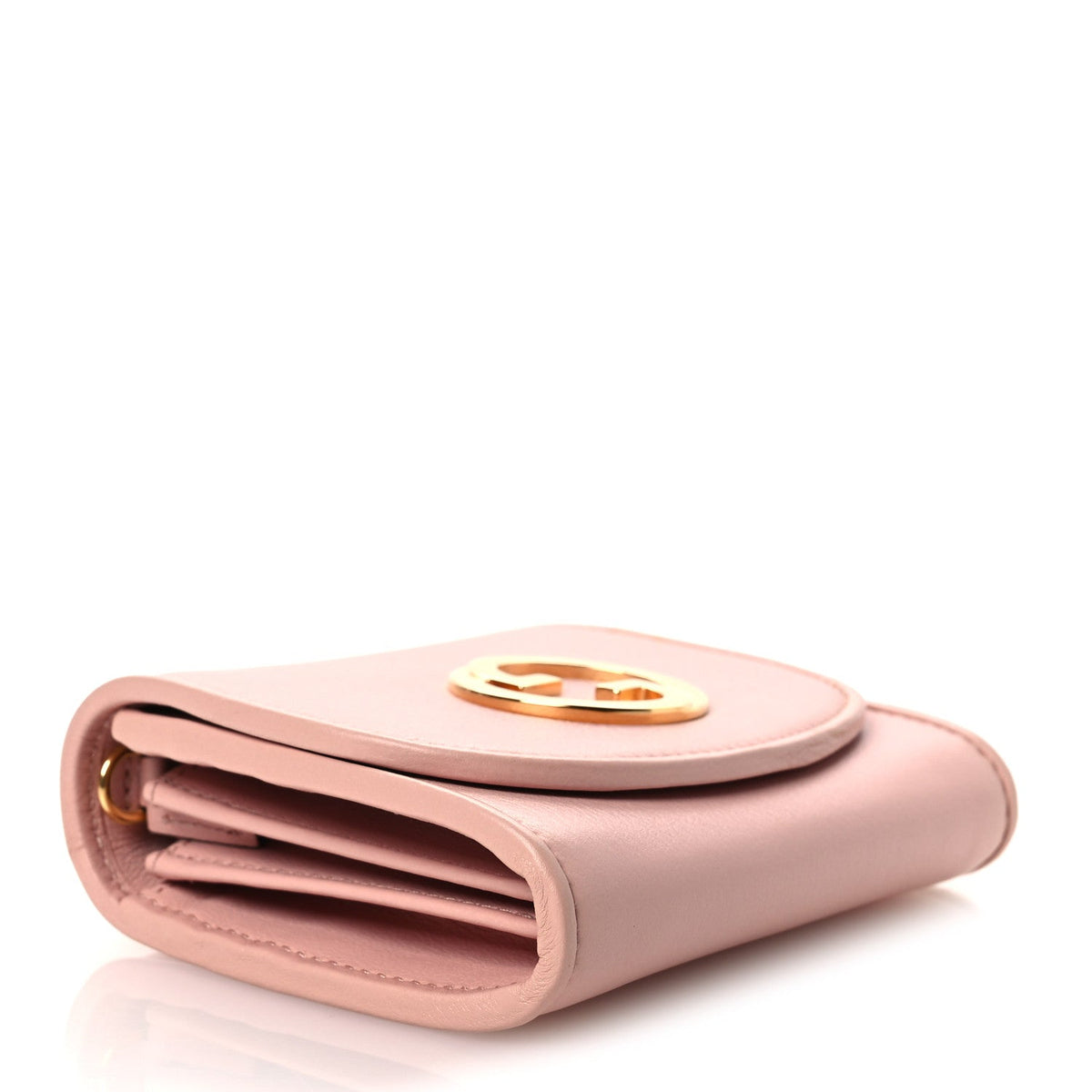 Roxy Calfskin Medium Blondie Chain Wallet Powder Pink