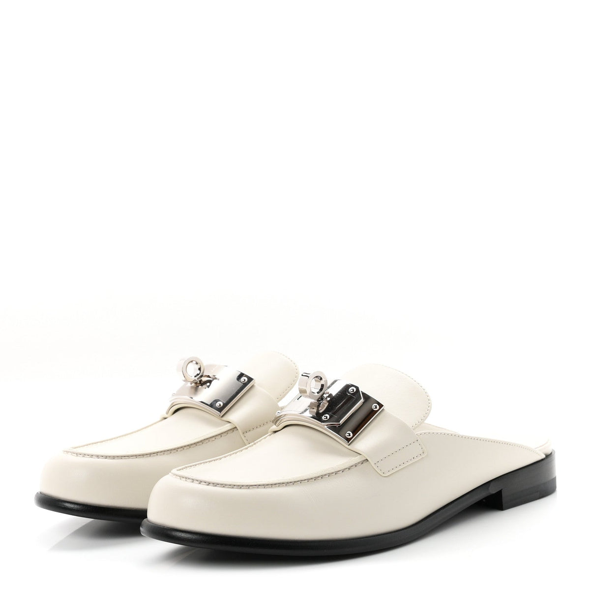 Calfskin Iota Mules 39 White