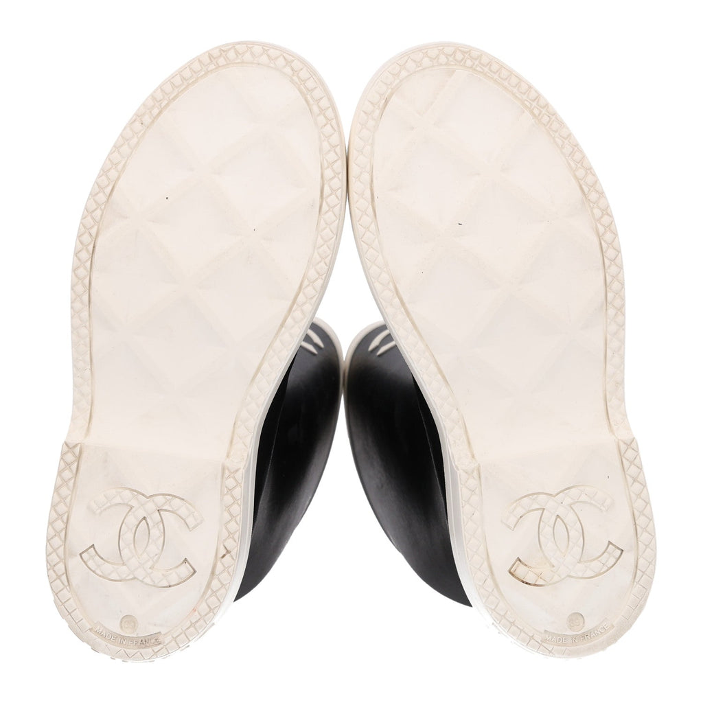 Caoutchouk CC High Boots 39 Black White