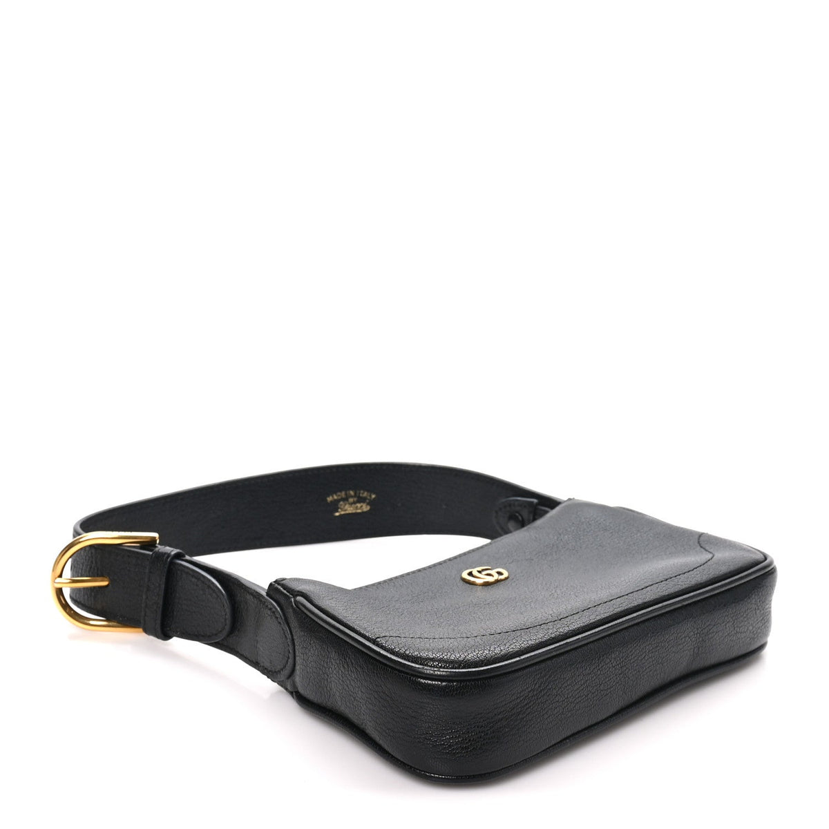 Goatskin Mini Aphrodite Shoulder Bag Black