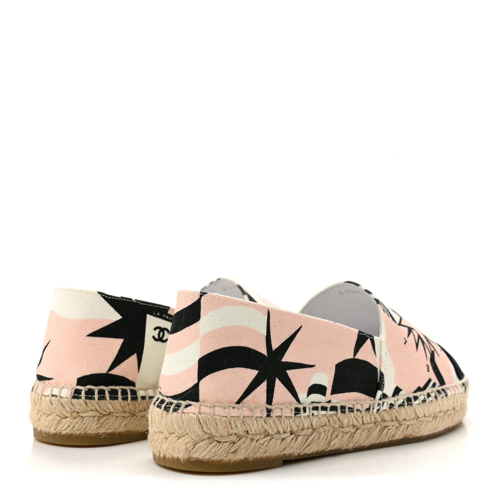 Fabric CC Espadrilles 38 Pink White Black