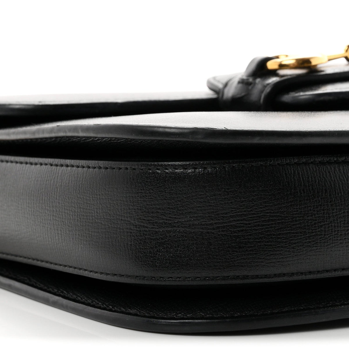 Azalea Calfskin Horsebit 1955 Shoulder Bag Black