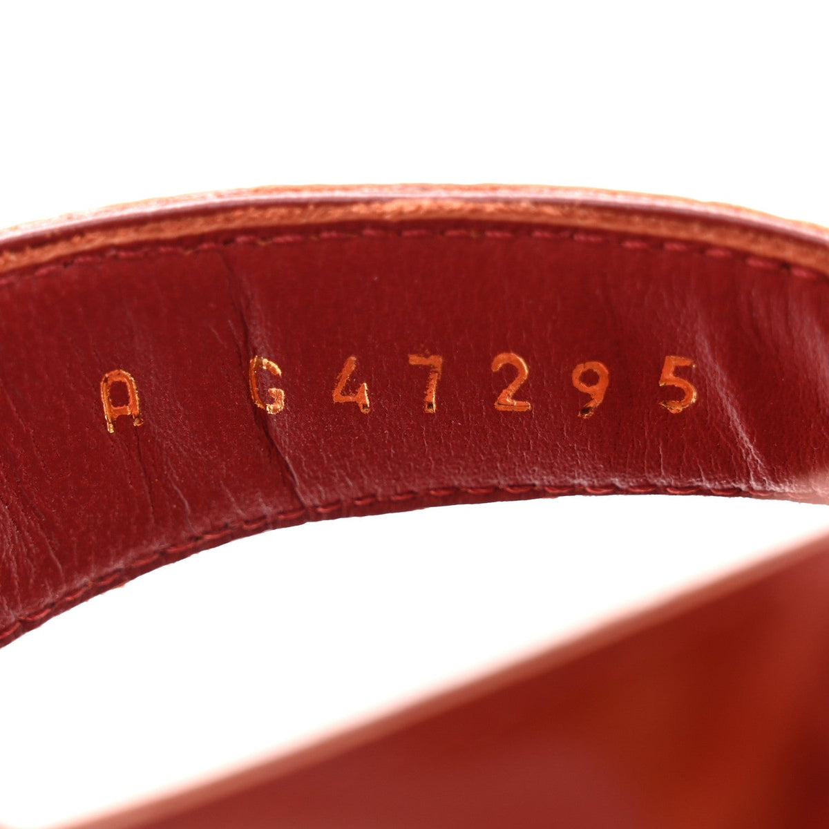 Crocodile Embossed Patent Calfskin Camellia Thong Sandals 36 Burgundy