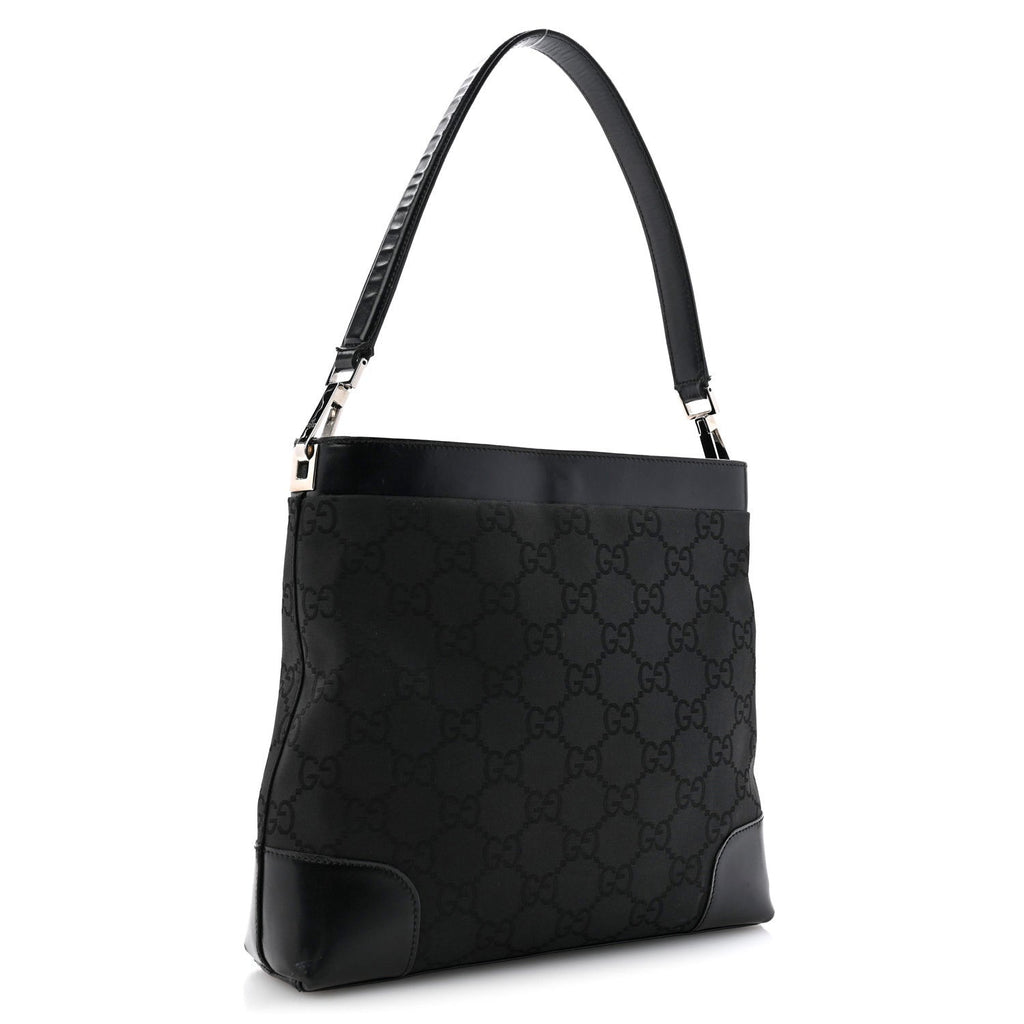 Nylon Monogram Tote Bag Black