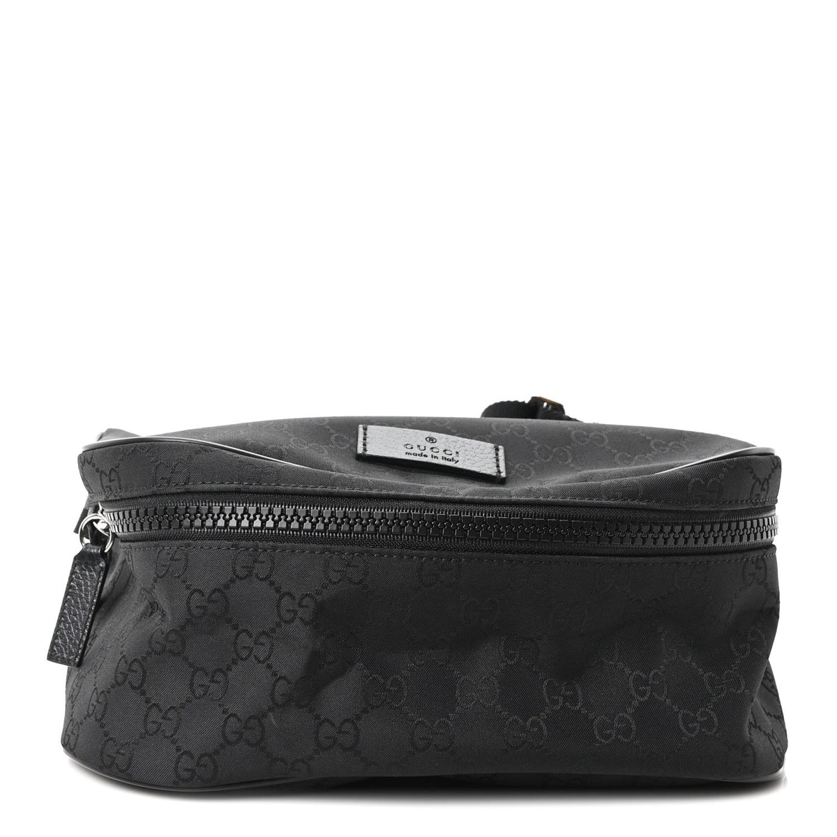 Nylon Monogram Fanny Pack Belt Bag Black