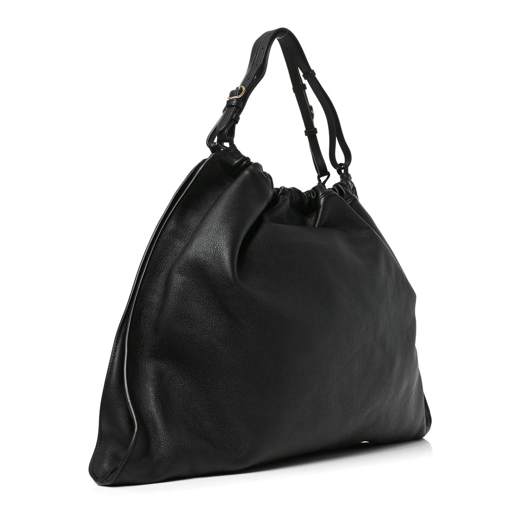 Calfskin Large Blondie Tote  Black
