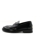 Shiny Calfskin Logo Loafers 39 Black