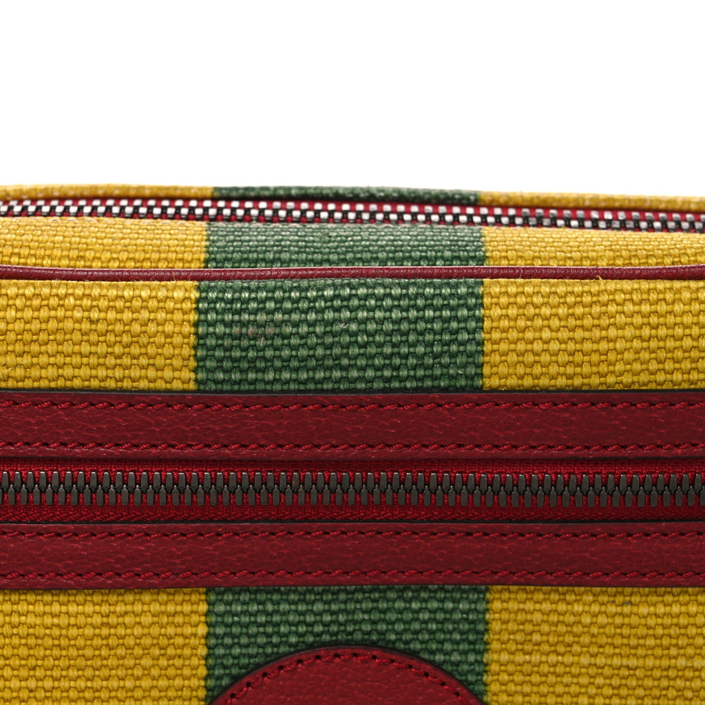 Canvas Marley Stripe Script Logo Gucci 100 Belt Bag 80 32 Multicolor
