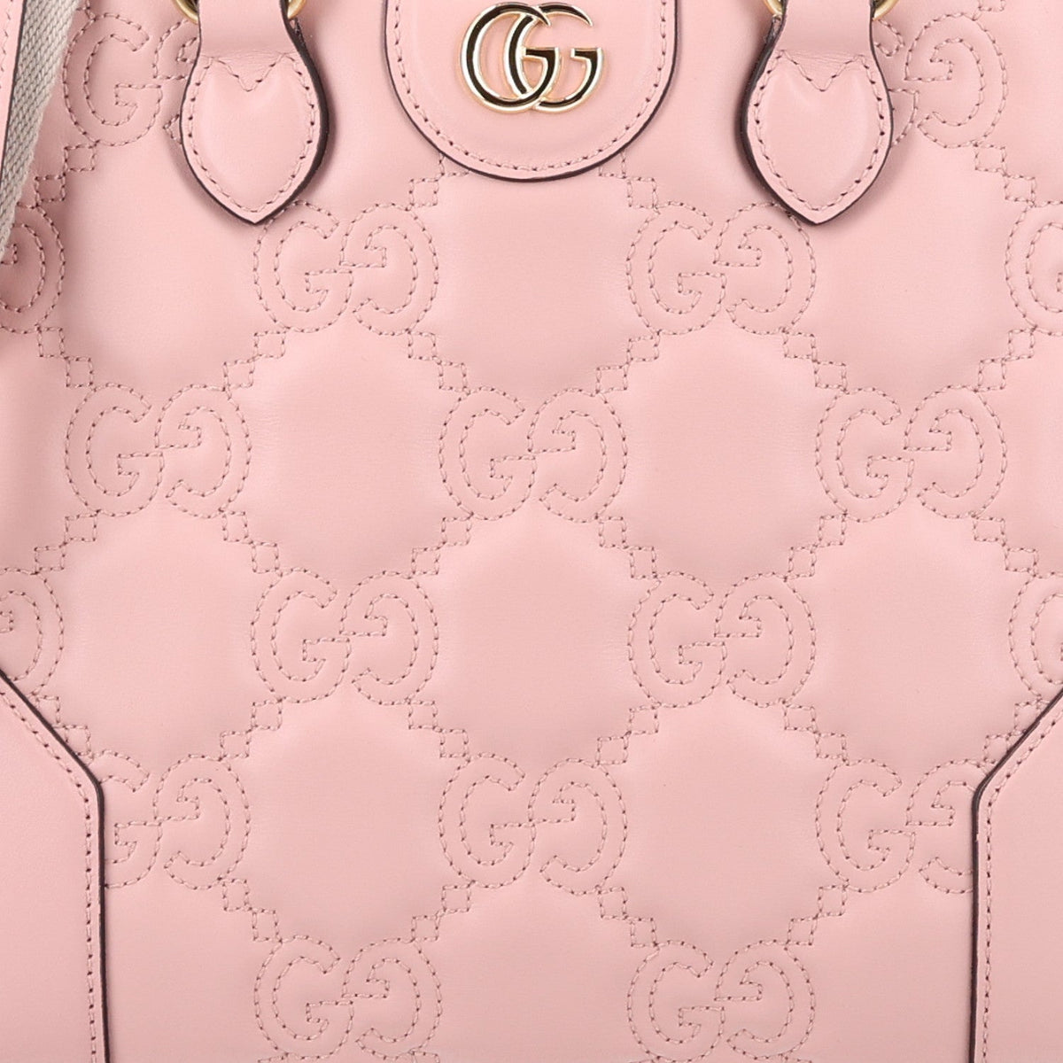 Calfskin GG Matelasse Mini Top Handle Bag Perfect Pink