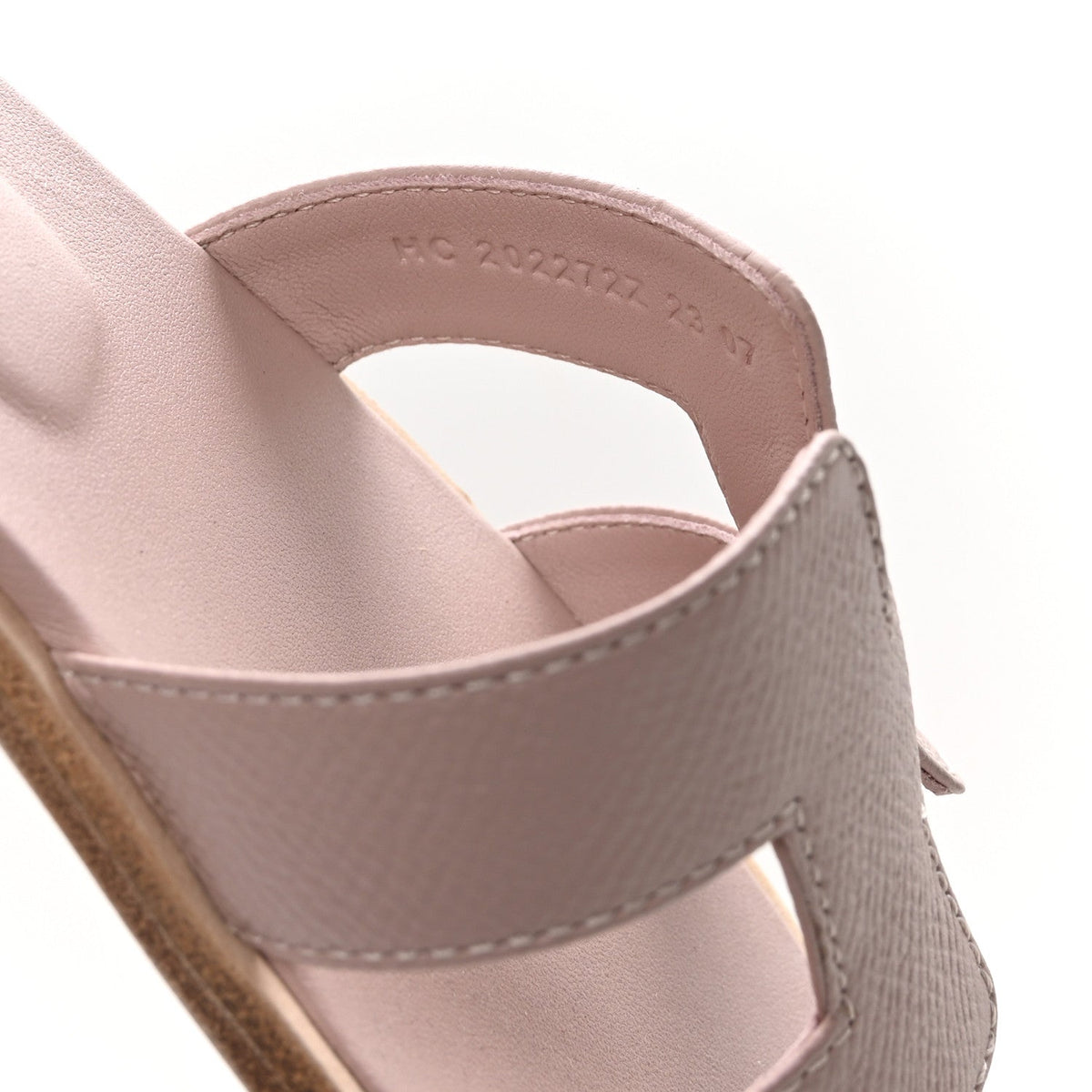 Epsom Oran Sandals 35.5 Beige Perlino