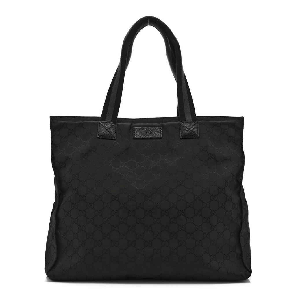Nylon Monogram Tote Black