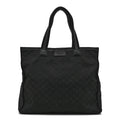 Nylon Monogram Tote Black