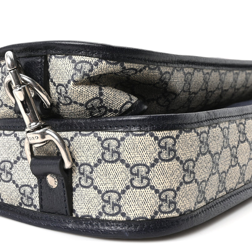 GG Supreme Monogram Web Savoy Garment Bag Beige Blue