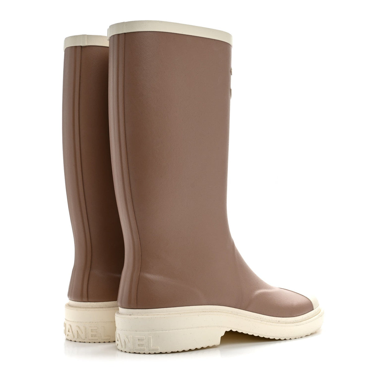 Caoutchouk CC High Boots 39 Beige White