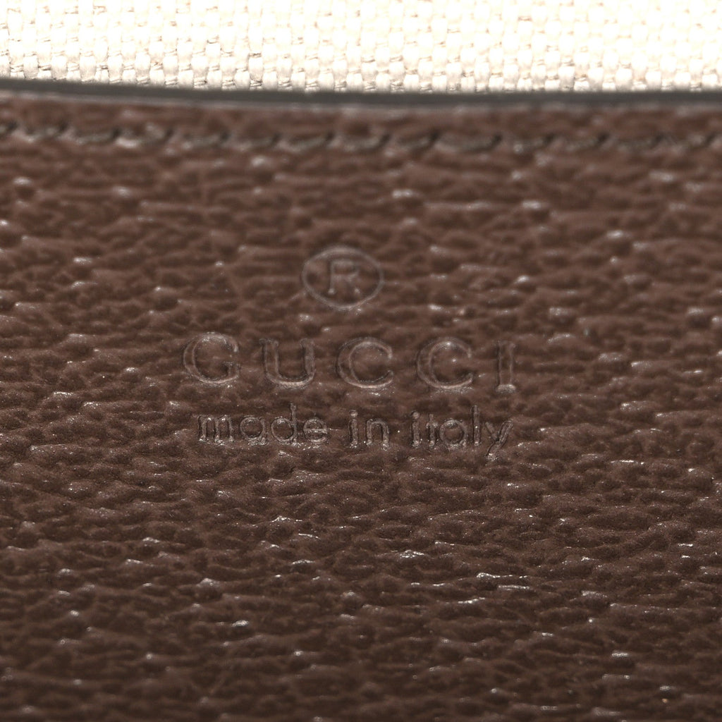 GG Supreme Monogram Web Small Ophidia Top Handle Shoulder Bag Brown