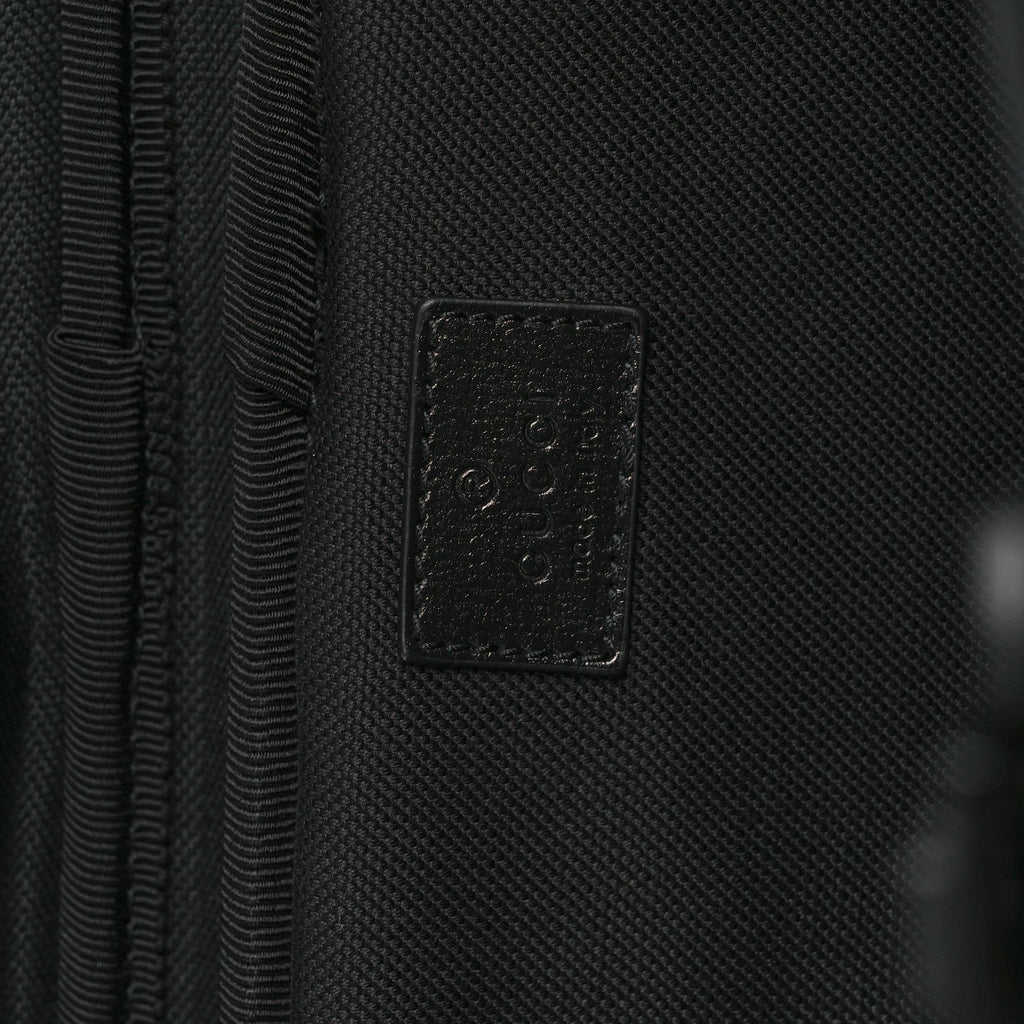 GG Supreme Monogram Four Wheel Suitcase Black Grey