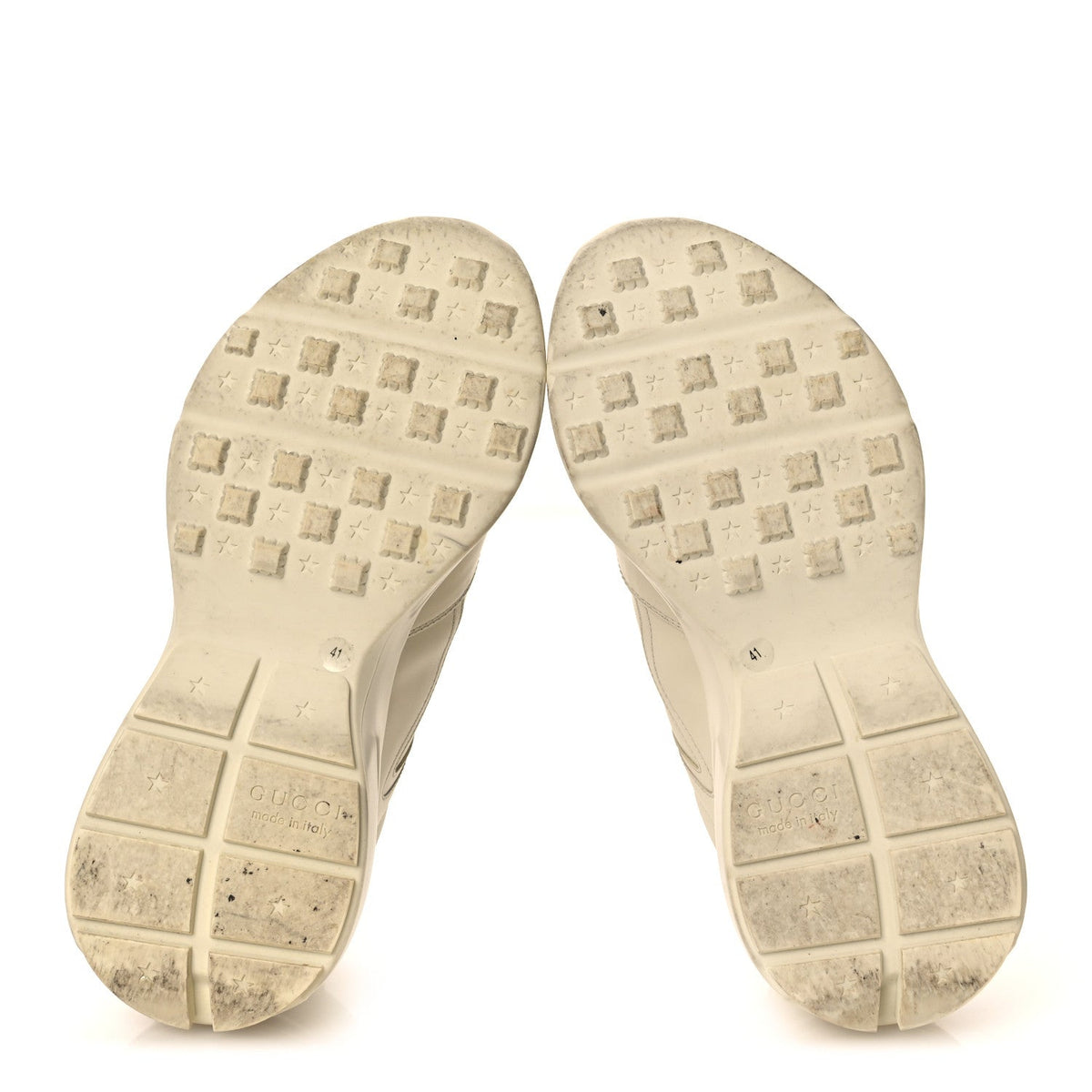 Calfskin Logo Womens Rhyton Sneakers 41 Ivory
