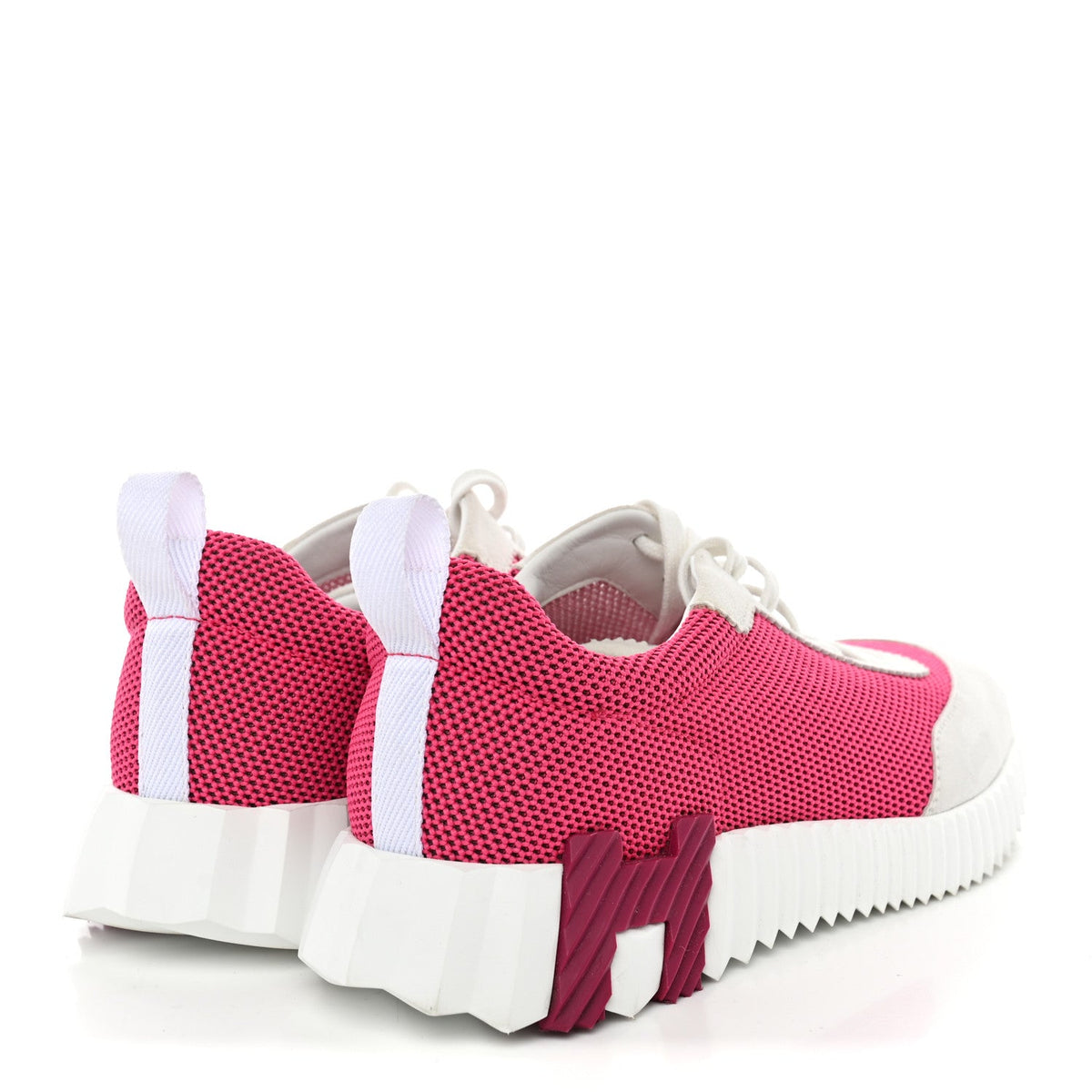 Air Mesh Suede Goatskin Bouncing Sneakers 38 39 Rose Vinicunca White
