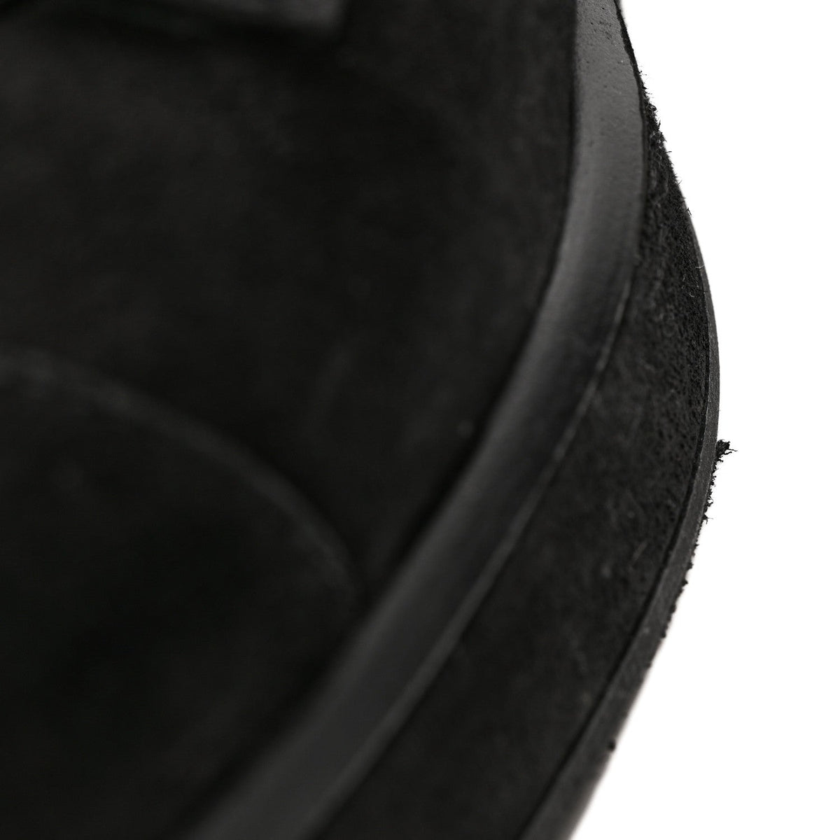 Suede Quilted Lace Up Combat Boots 38.5 Black