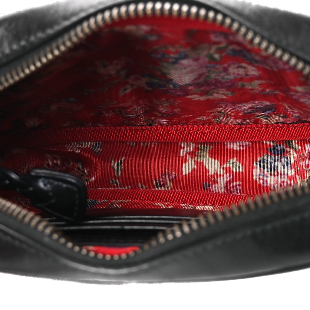 Calfskin Trapuntata Web Mini GG Shoulder Bag Black