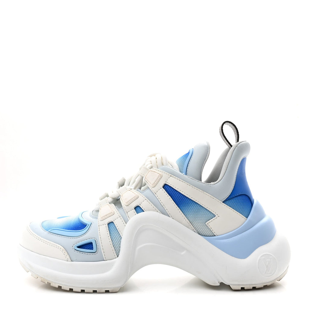 Calfskin LV Archlight Gradient Sneakers 38 Light Blue