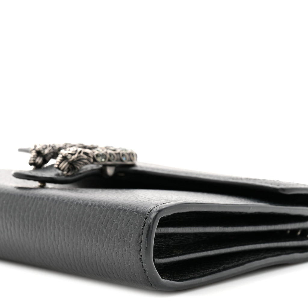 Calfskin Mini Dionysus Chain Wallet Black