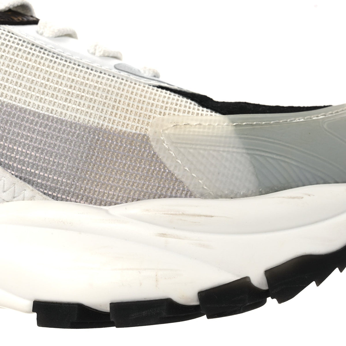 Monogram Calfskin Run 55 Sneakers 38 White