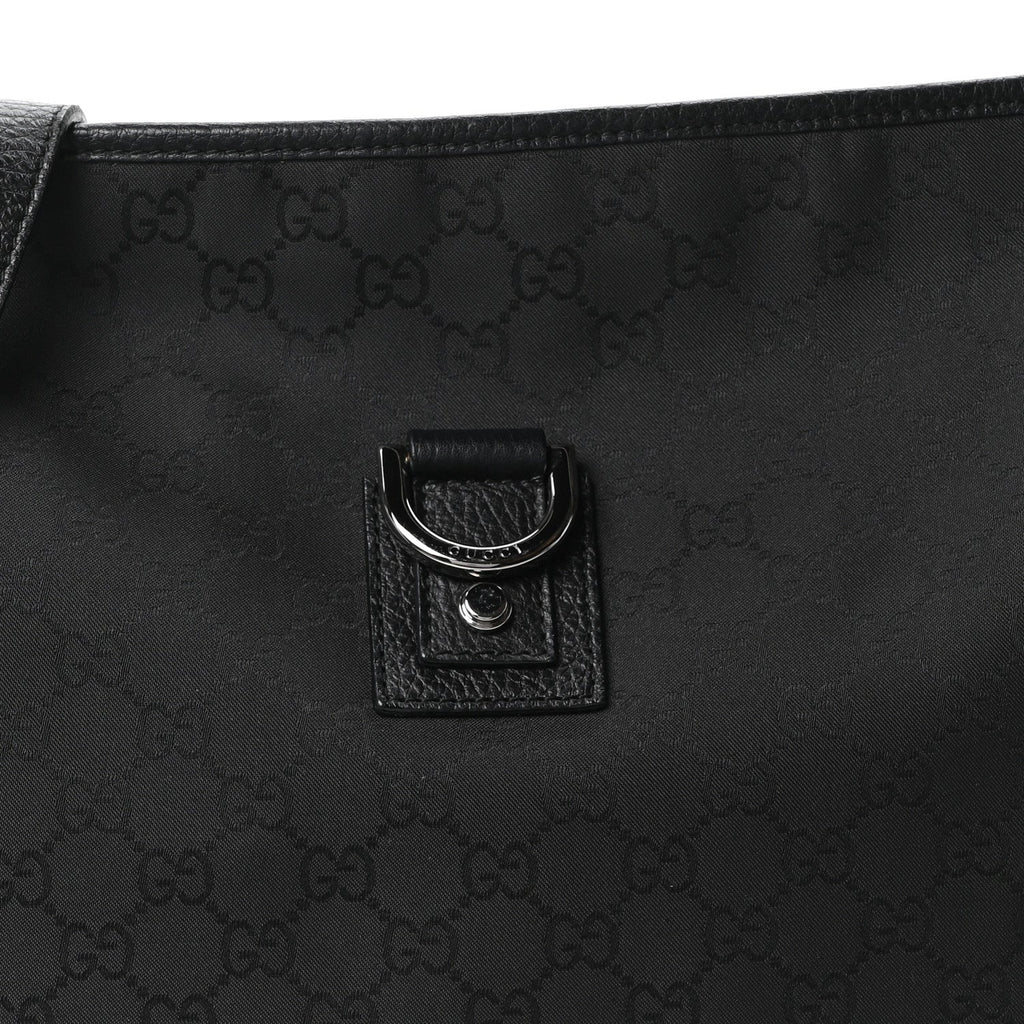 Nylon Monogram Abbey Messenger Bag Black