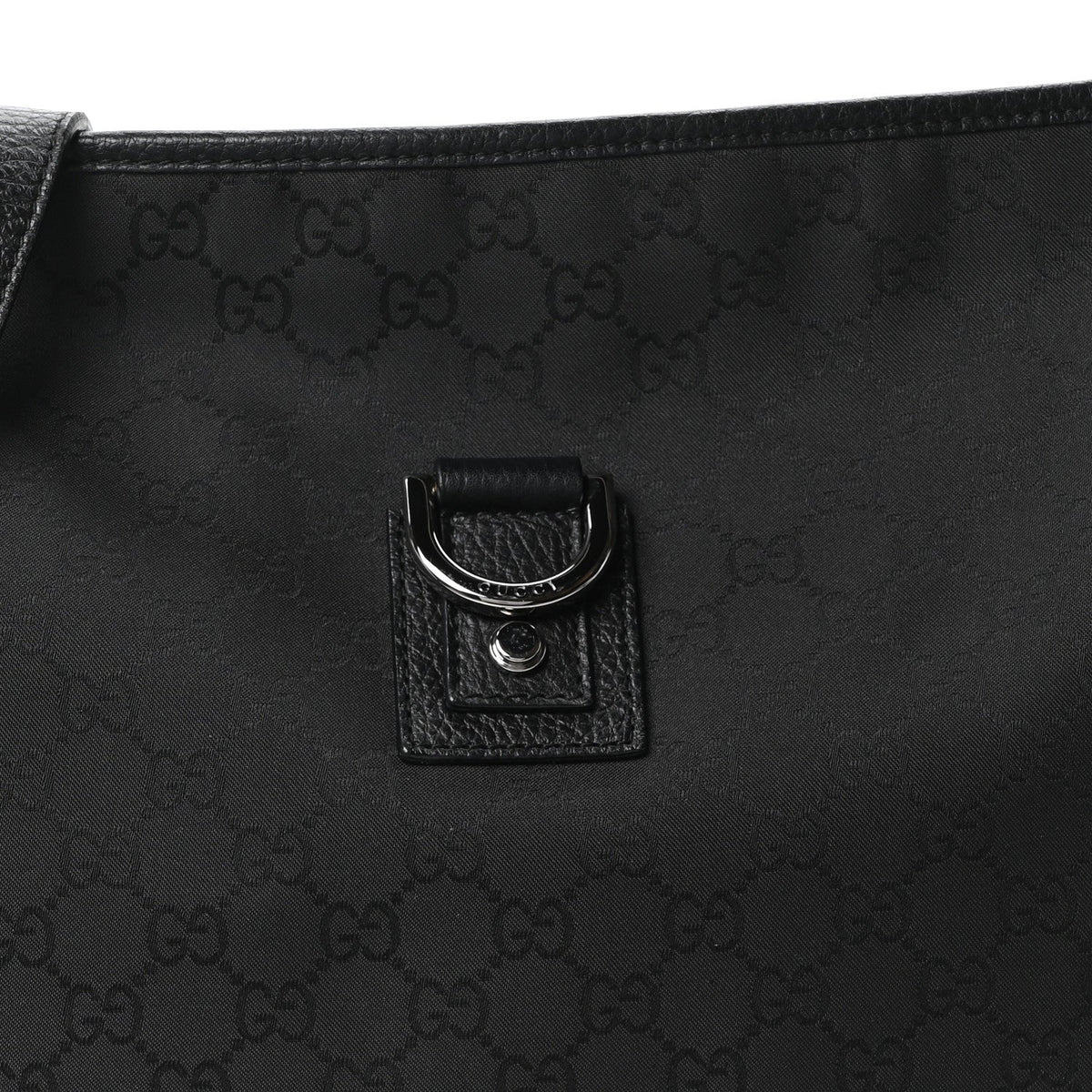 Nylon Monogram Abbey Messenger Bag Black