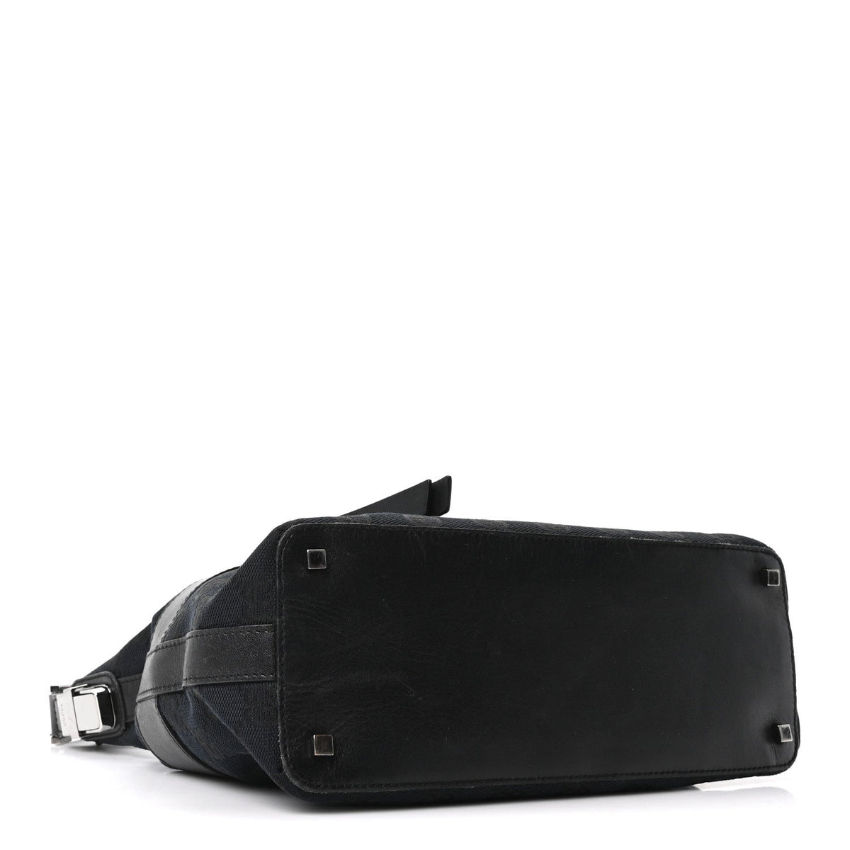 GG Canvas Monogram Shoulder Bag Black
