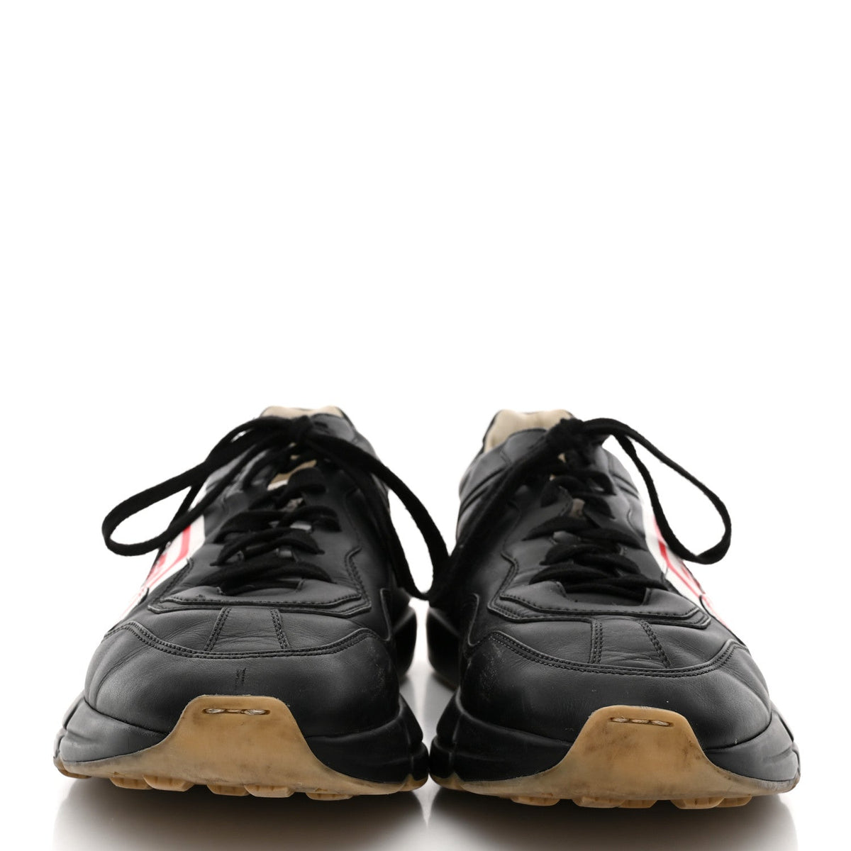 X SEGA Calfskin Logo Mens Rhyton Sneakers 9 Black