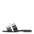 Calfskin Giulia Sandals 39 Black White