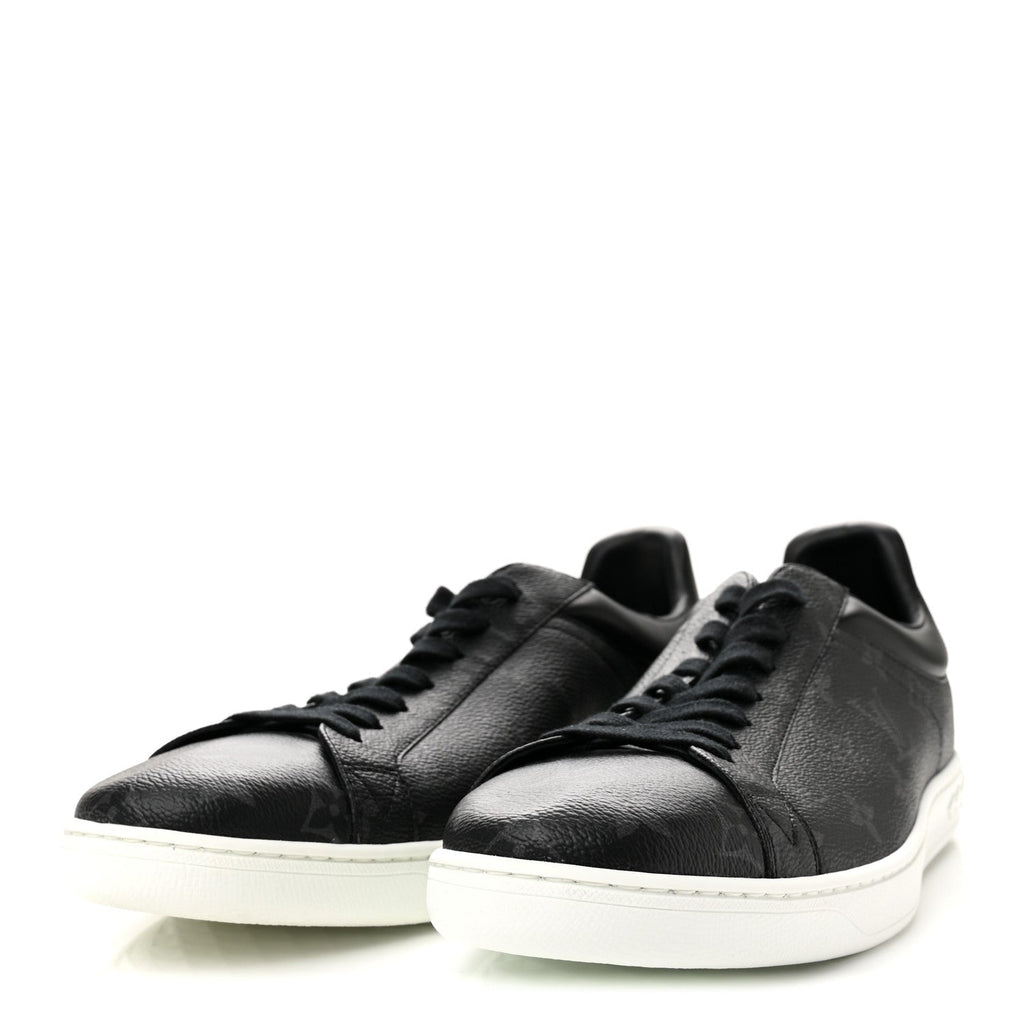 Calfskin Monogram Eclipse Luxembourg Sneakers 10 Black