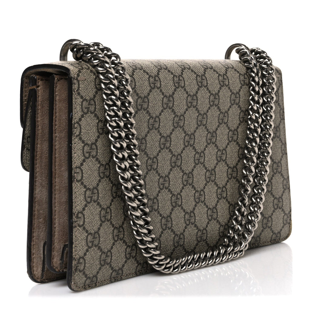 GG Supreme Monogram Small Dionysus Shoulder Bag Taupe