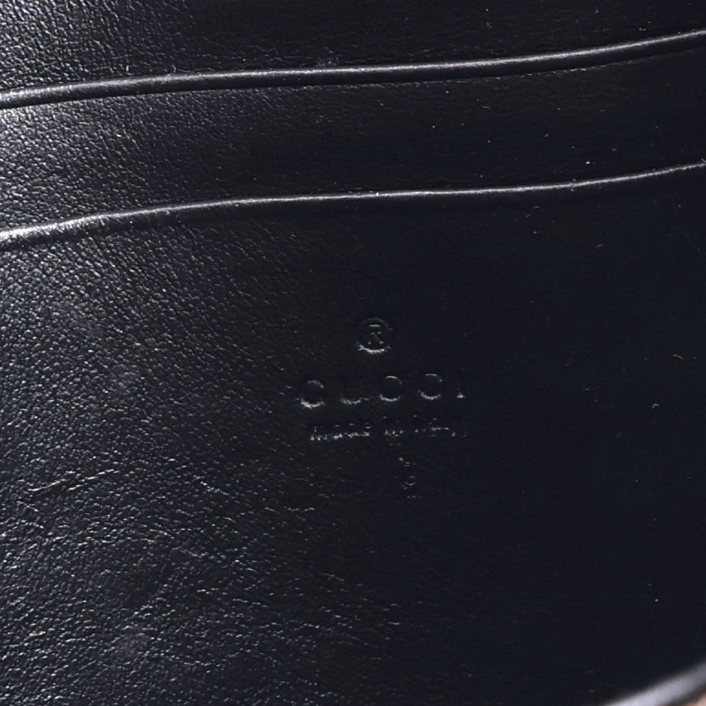 Calfskin Matelasse GG Marmont Chain Wallet Black