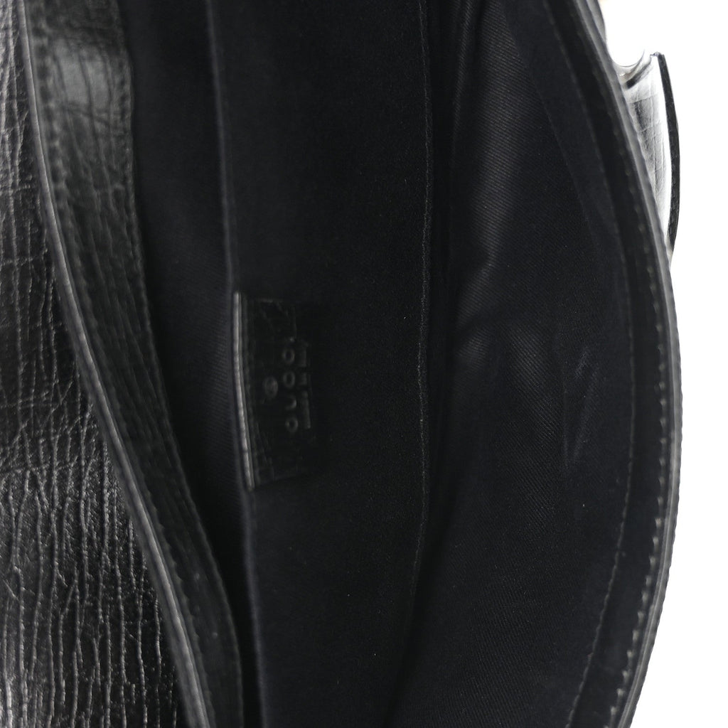 Monogram Horsebit Chain Clutch Black