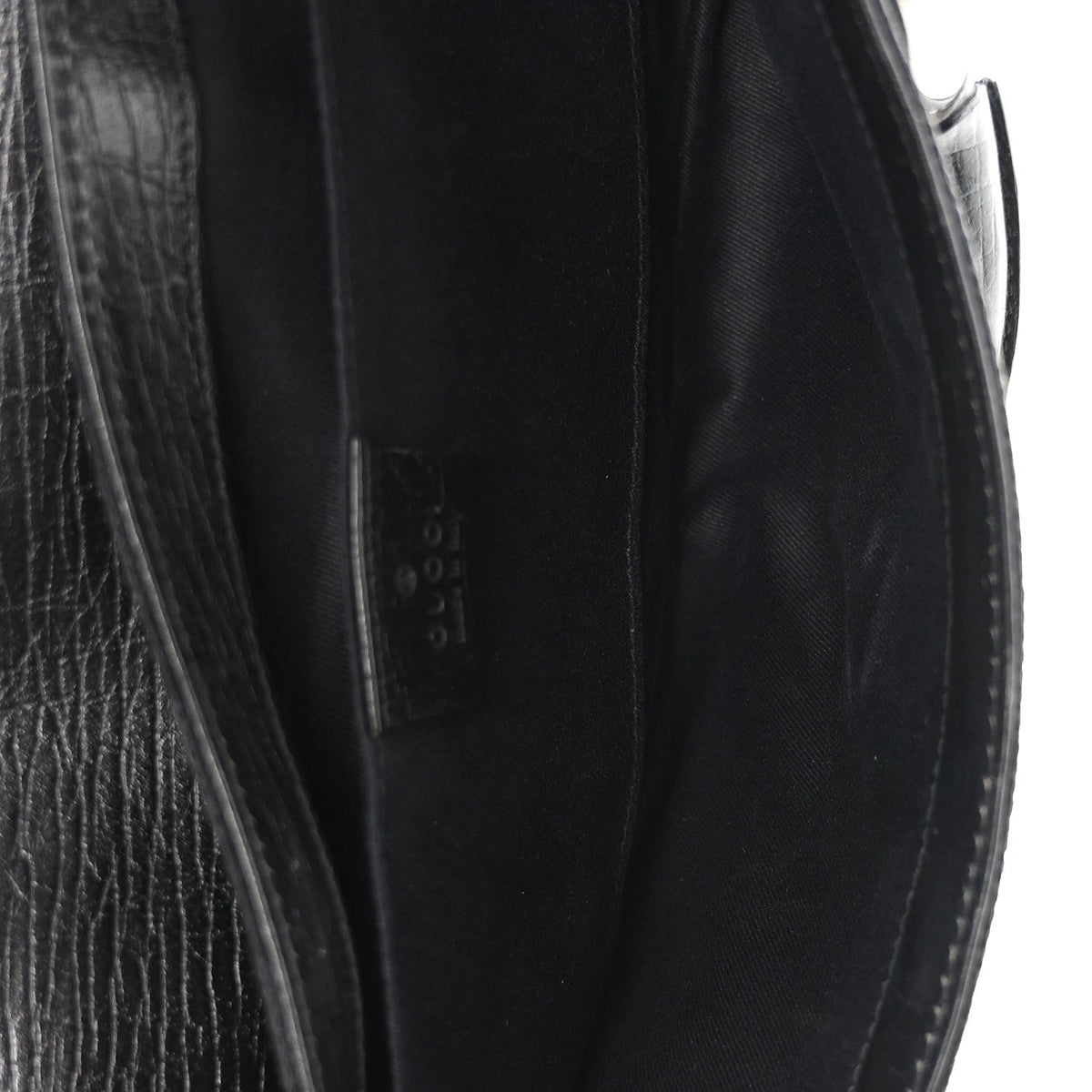 Monogram Horsebit Chain Clutch Black