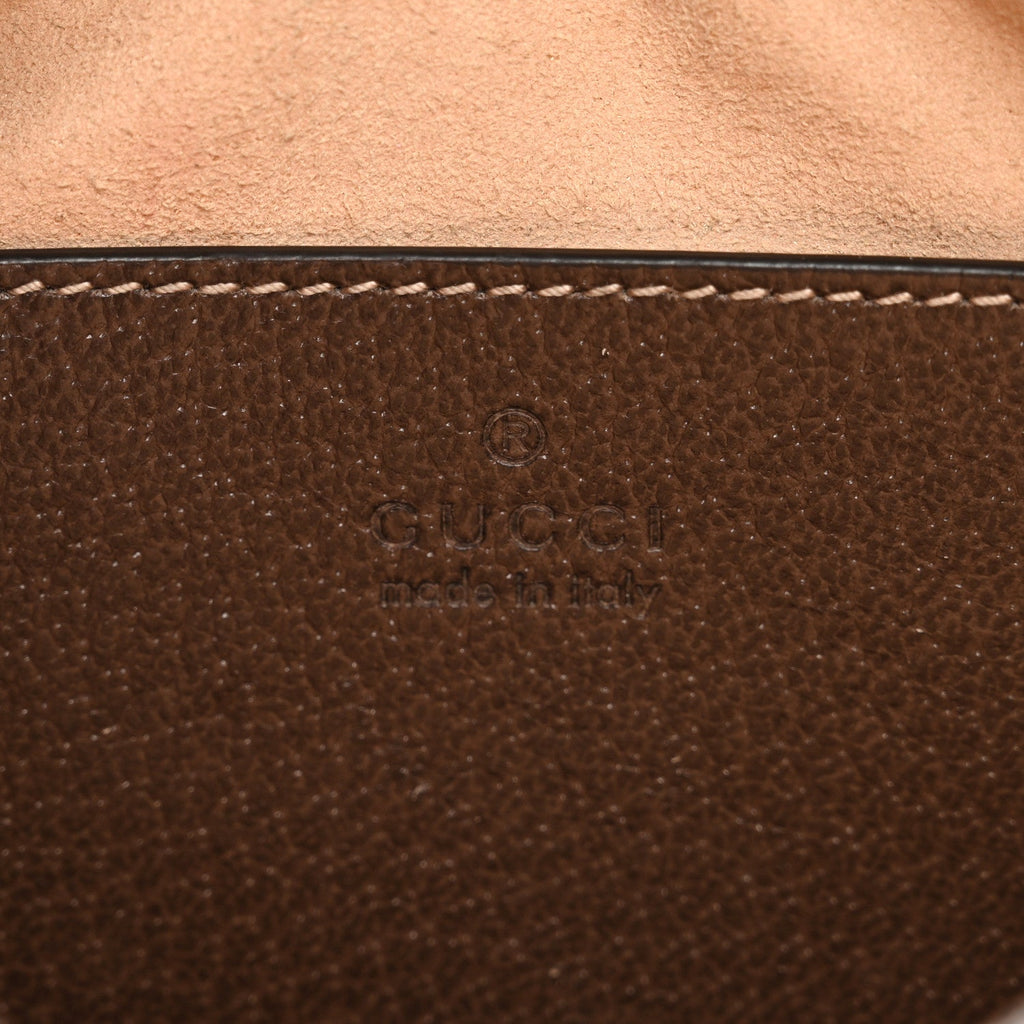 GG Supreme Monogram Web Mini Ophidia Shoulder Bag Brown