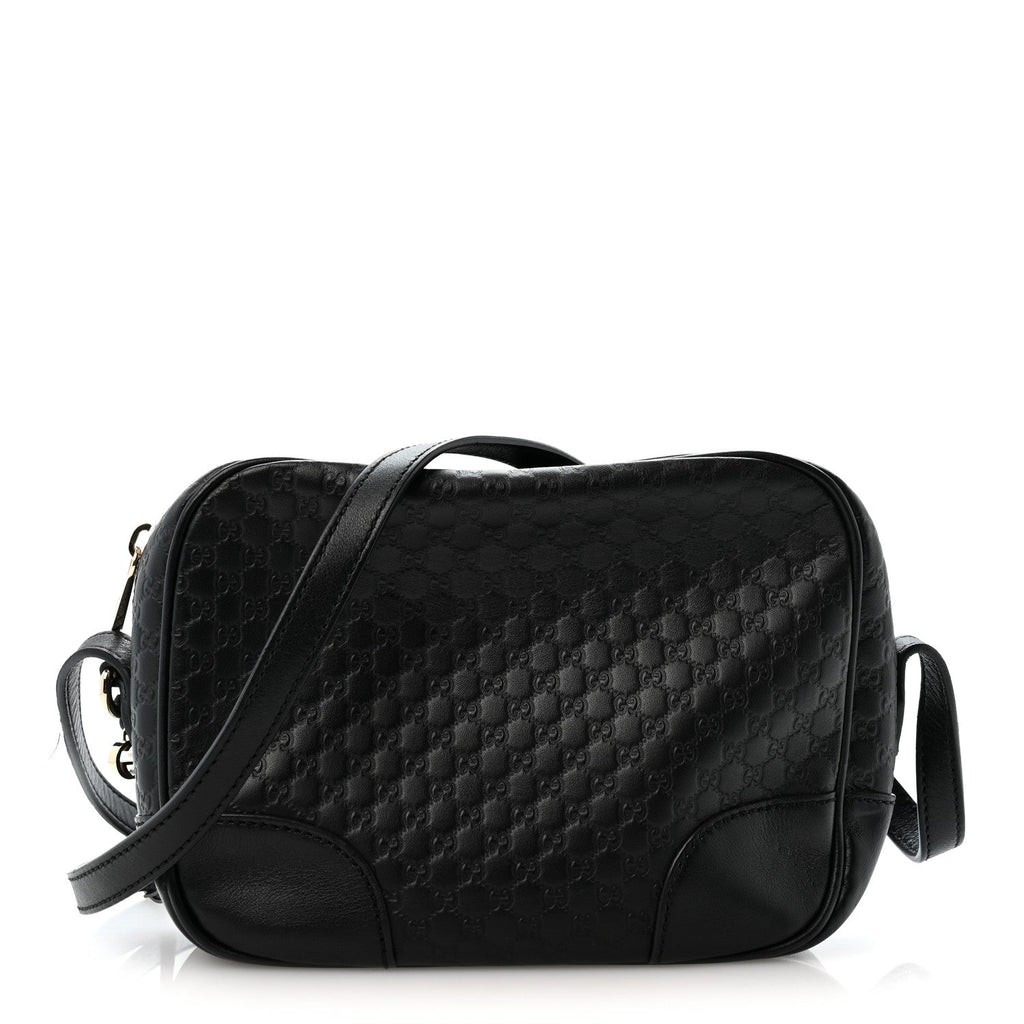 Microguccissima Mini Bree Messenger Bag Black
