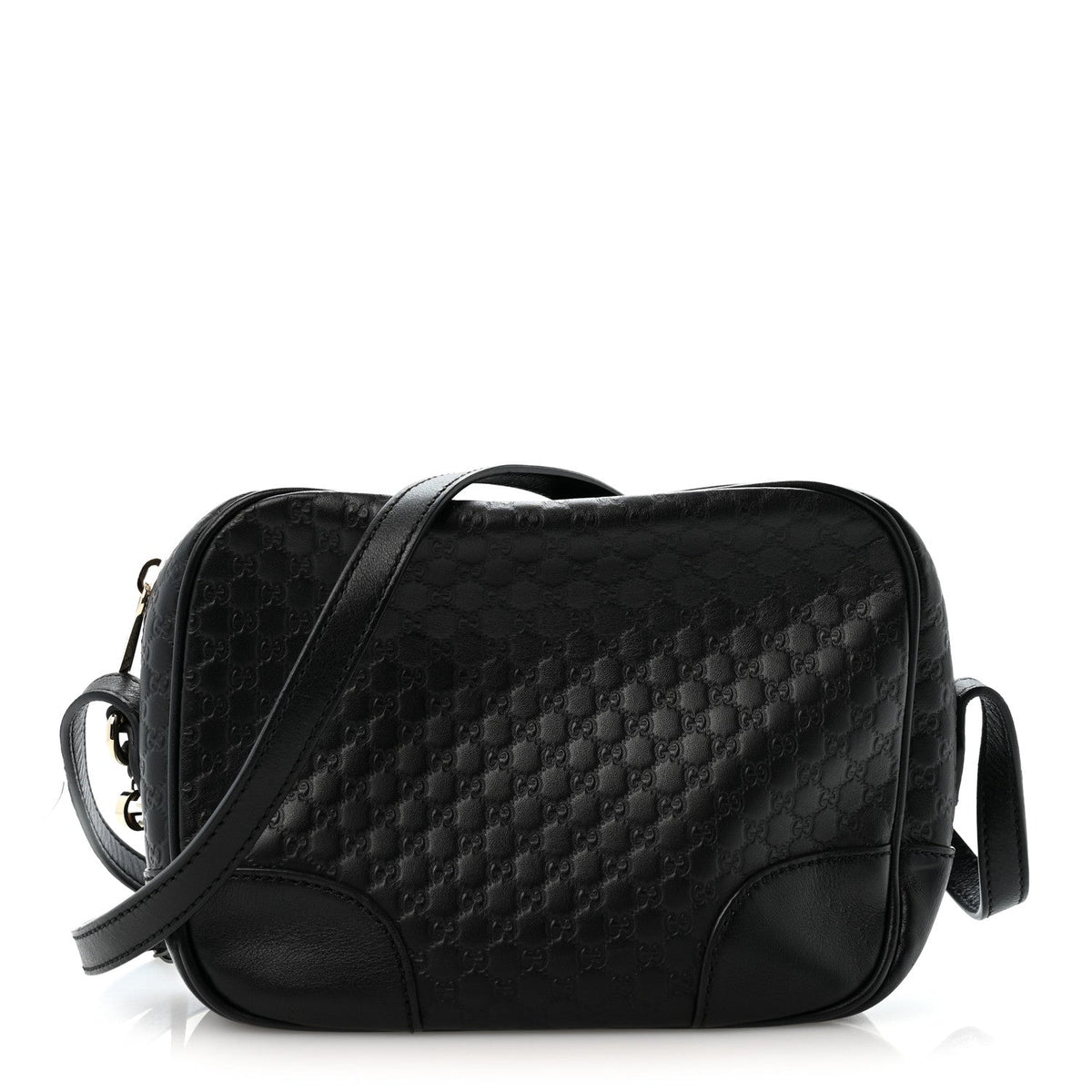Microguccissima Mini Bree Messenger Bag Black