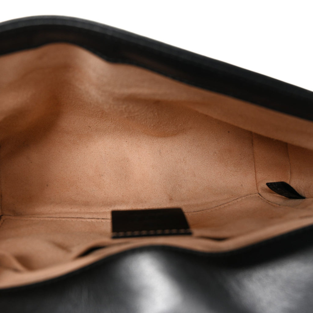 Calfskin Matelasse Mini GG Marmont Shoulder Bag Black