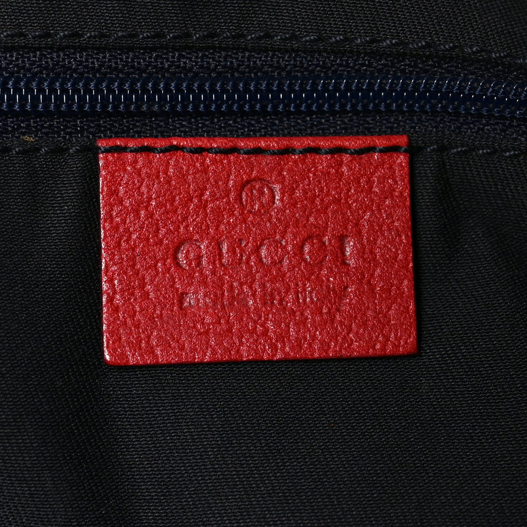 Monogram Medium Abbey Shoulder Bag Navy Red