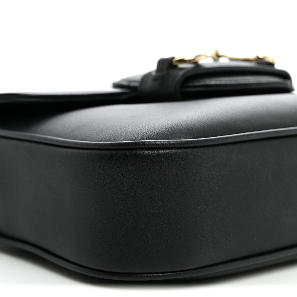 Arabella Calfskin Horsebit 1955 Shoulder Bag Black